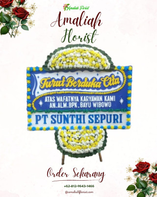 Papan Bunga Duka di Gotakan