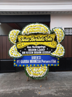 Papan Bunga Duka di Gotakan